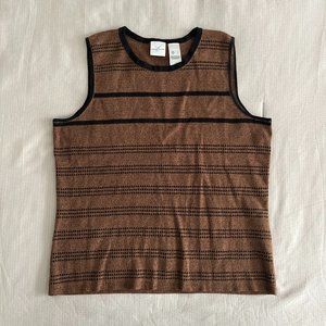Vintage brown sweater vest | sz L | Emma James